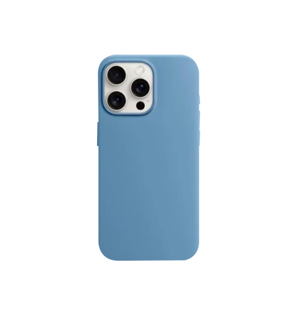 Чехол Monblan для iPhone 15 Pro Magnetic Silicone MagSafe Winter Blue