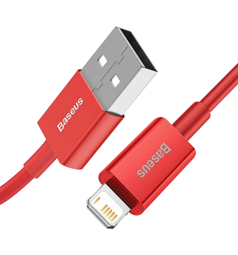 Кабель Baseus Superior Series Fast Charging Lightning 2.4A (1m) red (CALYS-A09)