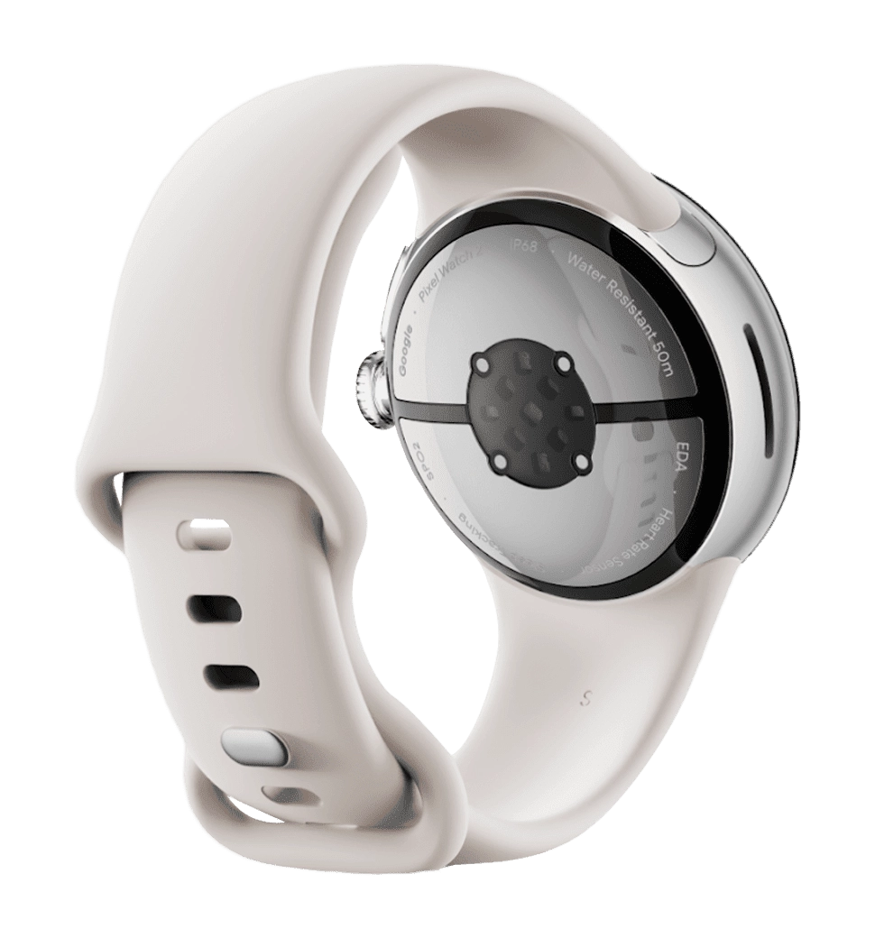 Google Pixel Watch 2 Polished Silver Aluminum Case Bay Active Band YABLUKA.ua