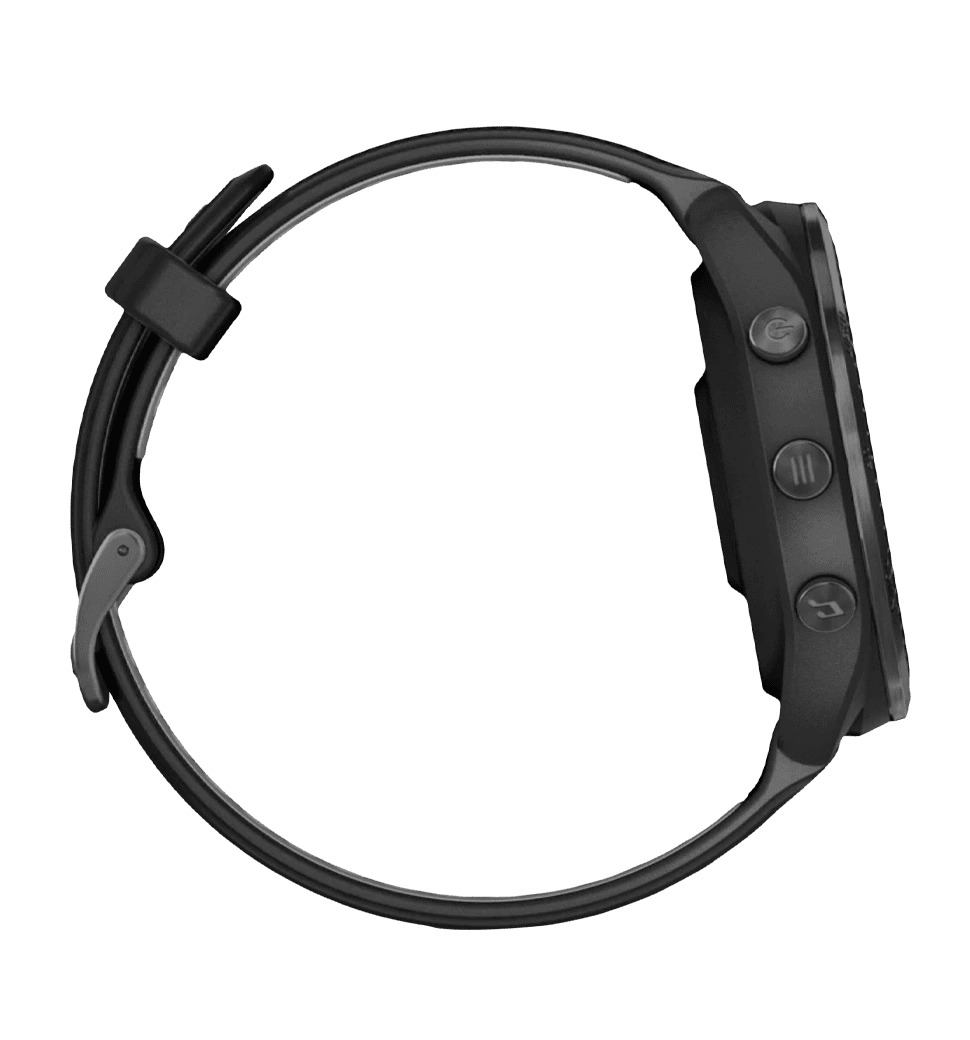 Garmin Forerunner 965 Carbon Gray Titanium Bezel w. Blk Case and Blk/Powder Gray S. Band (010-02809-00/10)