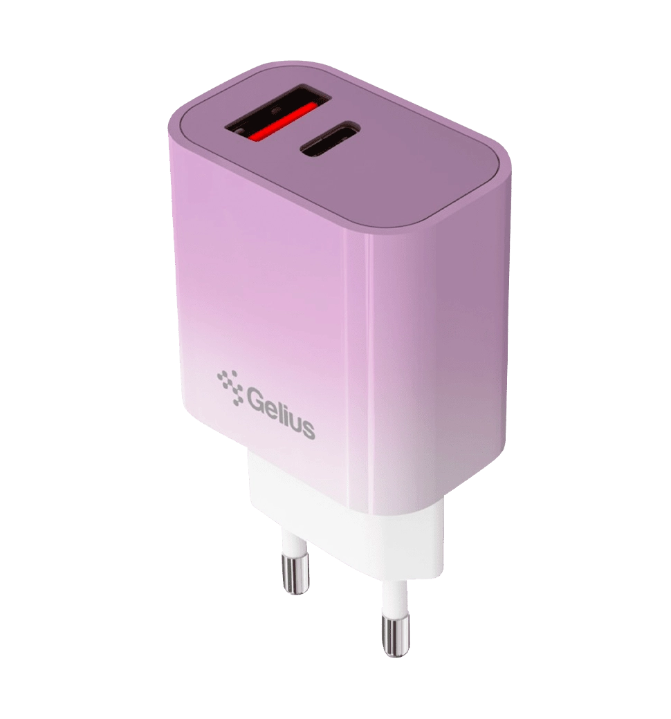 Адаптер Gelius Merge GP-HC060 (1Type-C)(PD/QC3.0/PPS) 30W Violet
