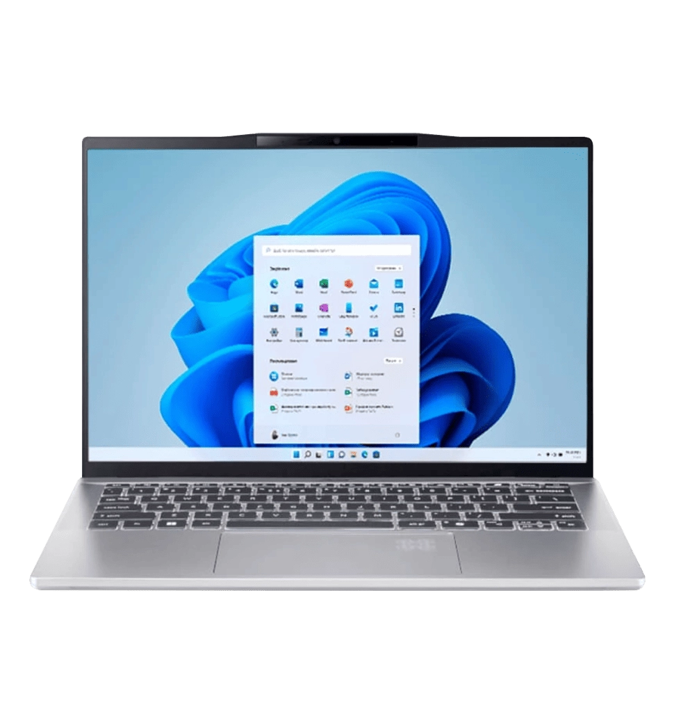 Ноутбук 14" Acer Swift 14 AI SF14-61T (NX.J1CEU.001) AMD R9-365/16GB/F512GB/UMA/Win11/Silver