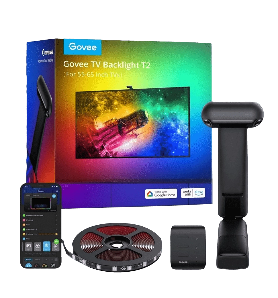 Набор адаптивной подсветки Govee H605C Envisual TV Backlight T2 with Dual Cameras 55-65', RGBIC, WI-