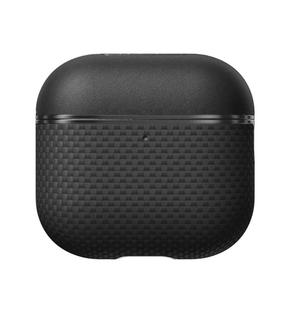Чохол Pitaka Aramid Fiber Magnetic Plain Black/Grey for Airpods 4th Gen (APM2404)