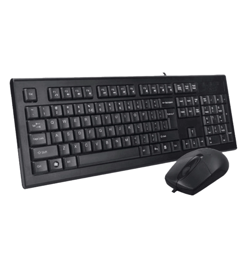 Комплект A4Tech клавіатура+мишка KR-85+OP-720S, USB, Чорна