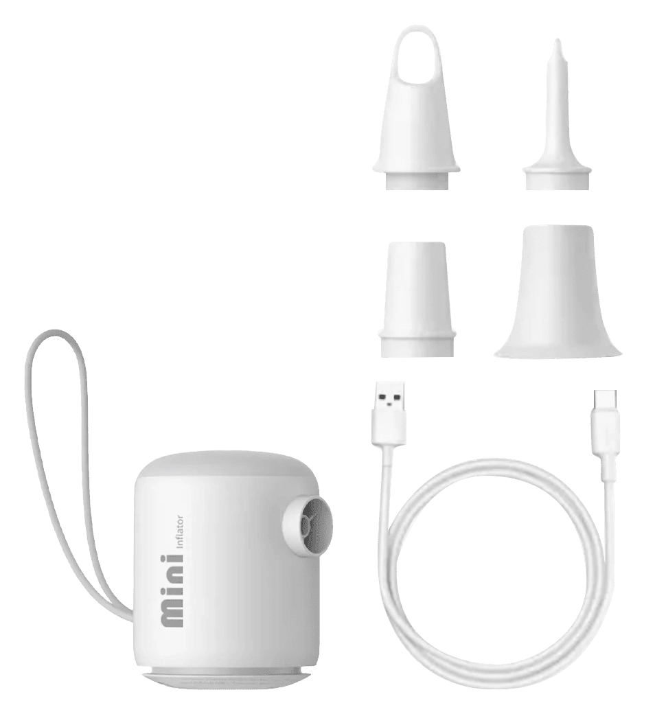 Автокомпресор мини Baseus PocketGo Portable Air Pump Stellar White C11157700221-00