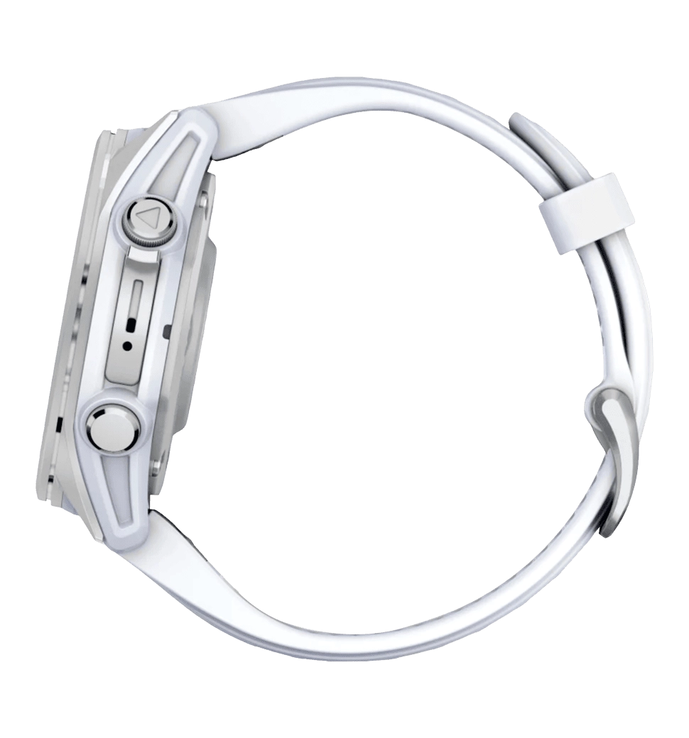 Спортивний годинник Garmin Fenix 8 43mm AMOLED Silver with Whitestone Silicone Band (010-02903-00)