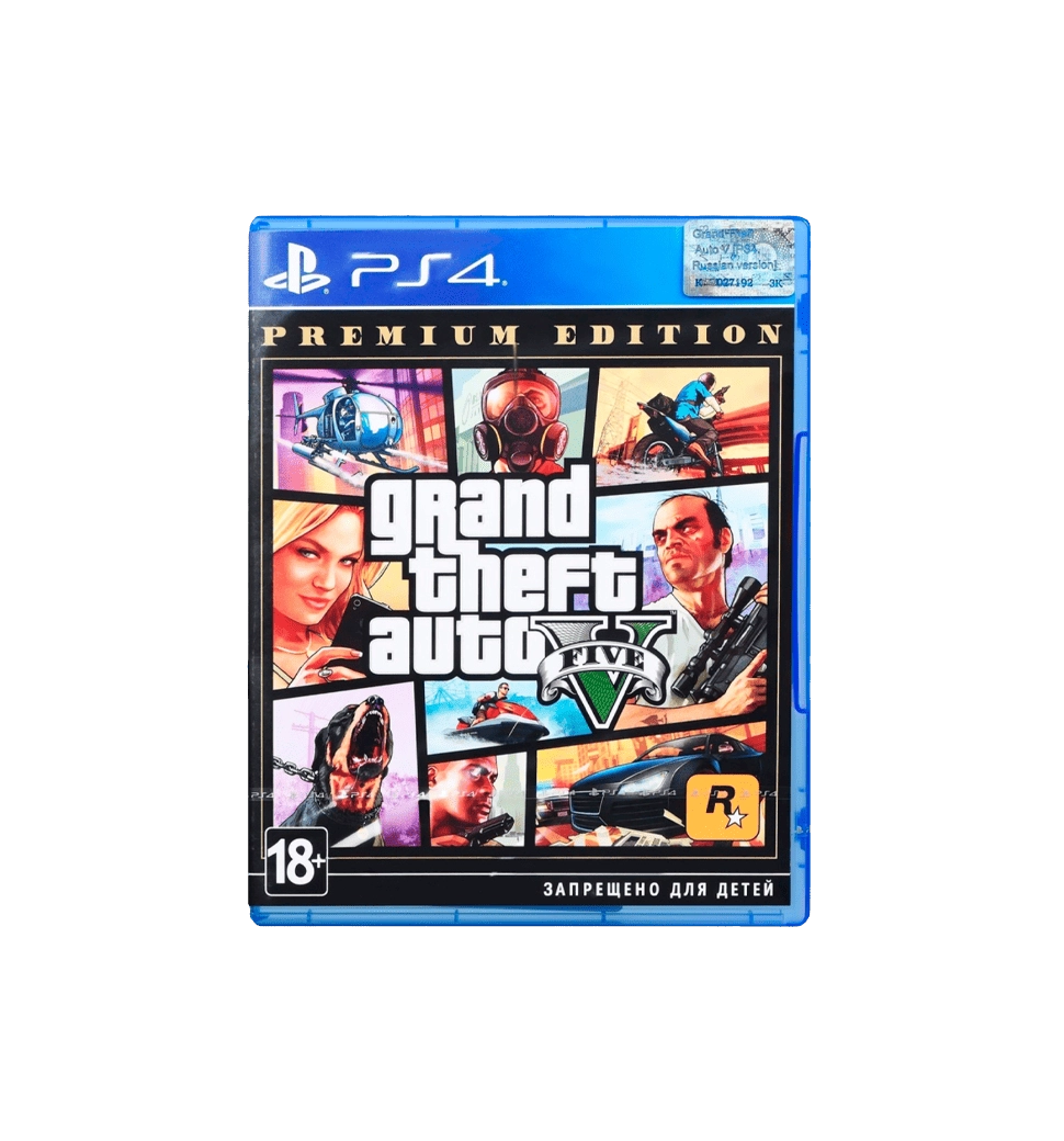Игра консольная PS4 Grand Theft Auto V Premium Edition, BD диск