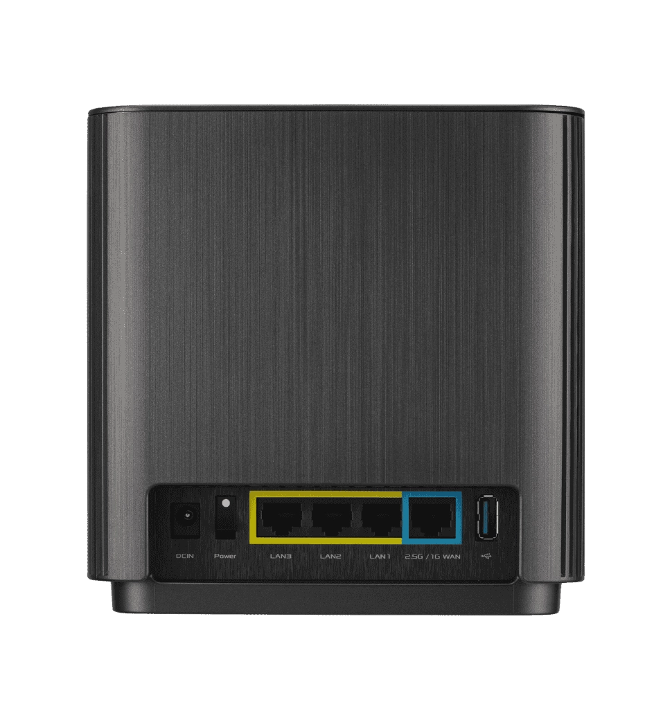 Система WiFi-Mesh ASUS ZenWiFi XT9 AX7800, 3xGE LAN, 1x2.5GE WAN, 1xUSB 3.2, 2 мод, чёрный