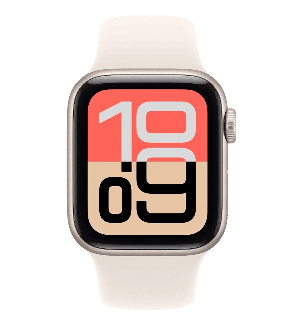 Apple Watch SE 3 GPS + Cellular 44mm Midnight Aluminium Case with Midnight Sport Band - S/M (MEPH4)