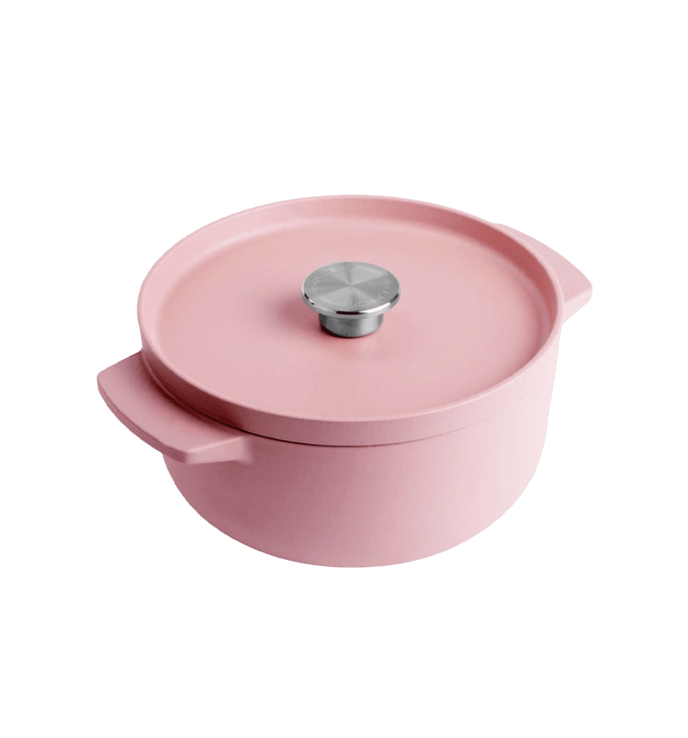 Каструля чавунна з кришкою KitchenAid, 22 см, 3,3 л, колір суха троянда (CC007430-001)
