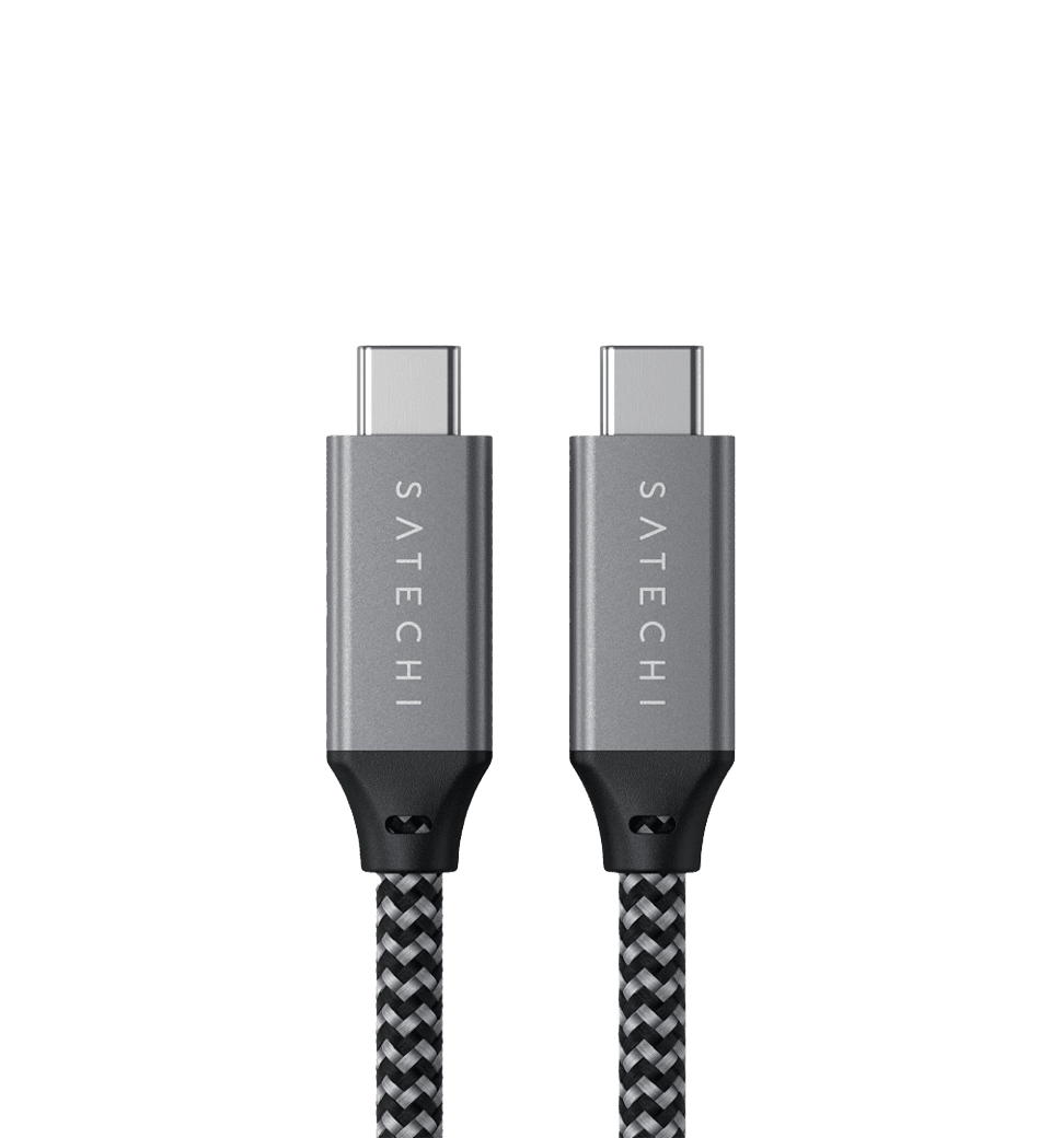 Satechi USB4 C to C Cable 100W Space Gray (25 cm) (ST-U4C25M)