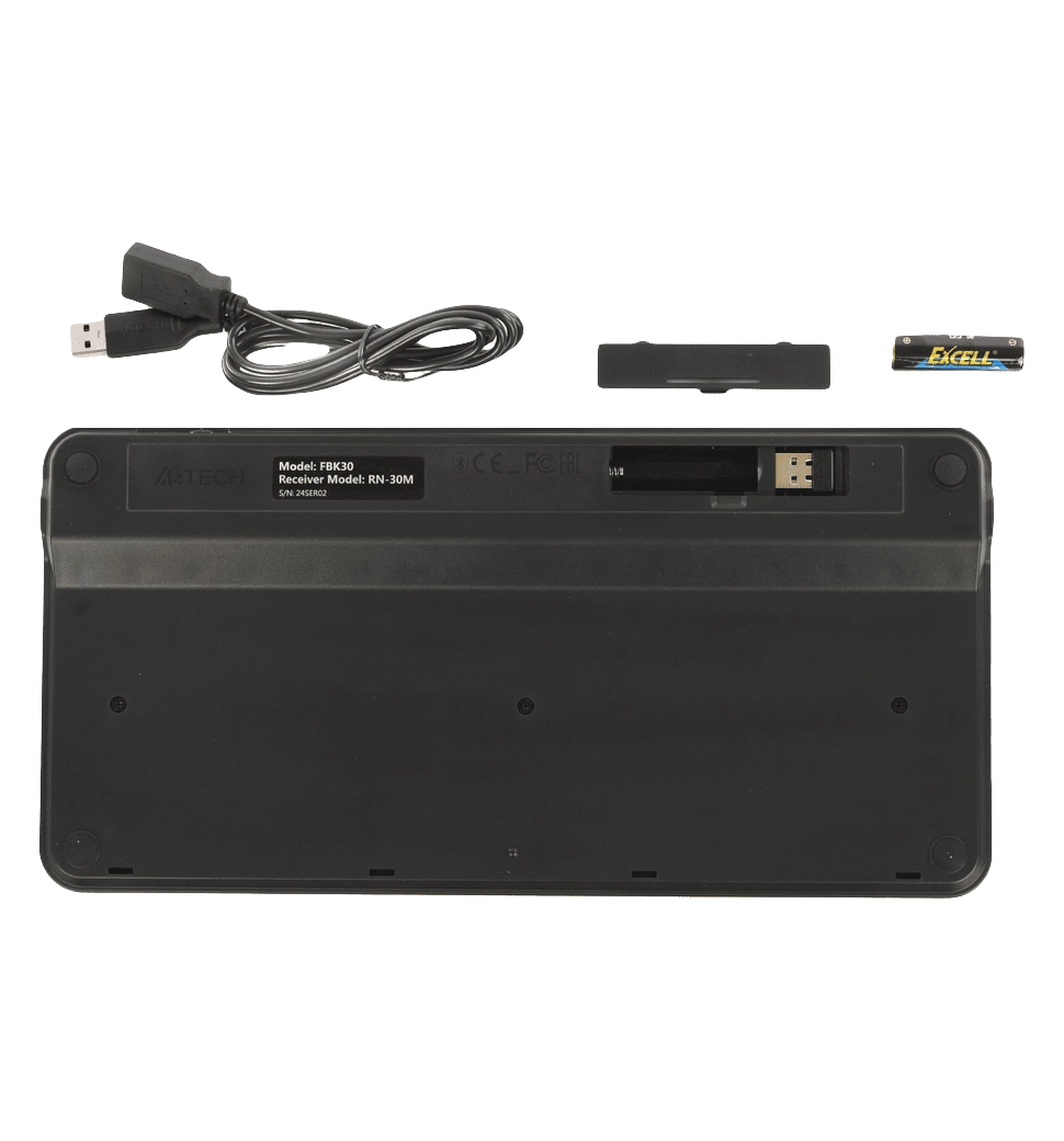 Клавиатура беспроводная A4Tech Fstyler FBK30 (Black), цвет черный