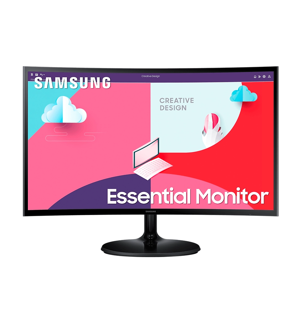 Монітор 27" SAMSUNG Essential Curved Monitor S3 S36C VA FullHD 75Hz