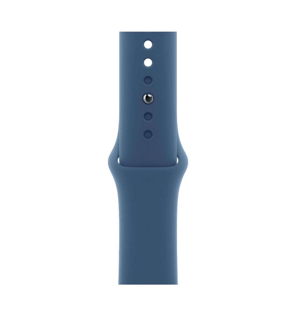 Apple Watch SE2 2024 44mm Silver Aluminium Case with Denim Sport Band M/L (MXER3)