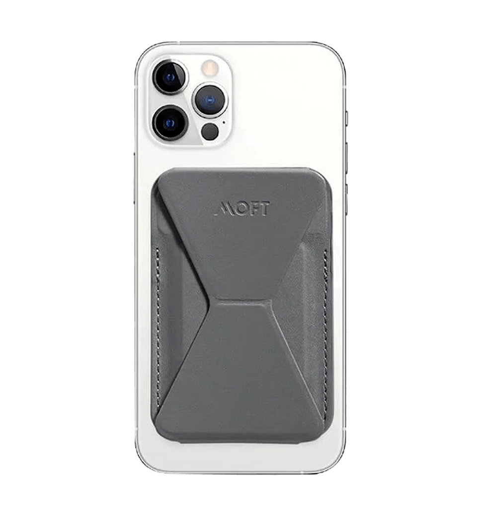 Магнитный кошелек-подставка Moft Snap-on with magsafe Grey (MS007M-1-GR)