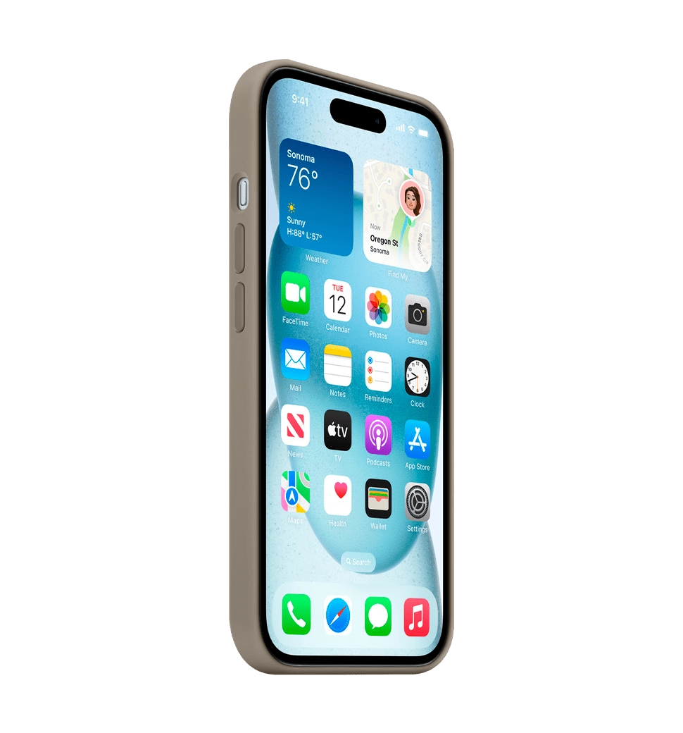 Чехол силиконовый iPhone 15 Silicone Case with MagSafe Clay (MT0Q3)