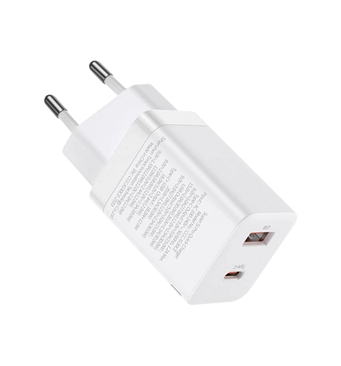 Адаптер Baseus Super Si Pro Quick Charger Type-C+USB 30W White (CCSUPP-E02)