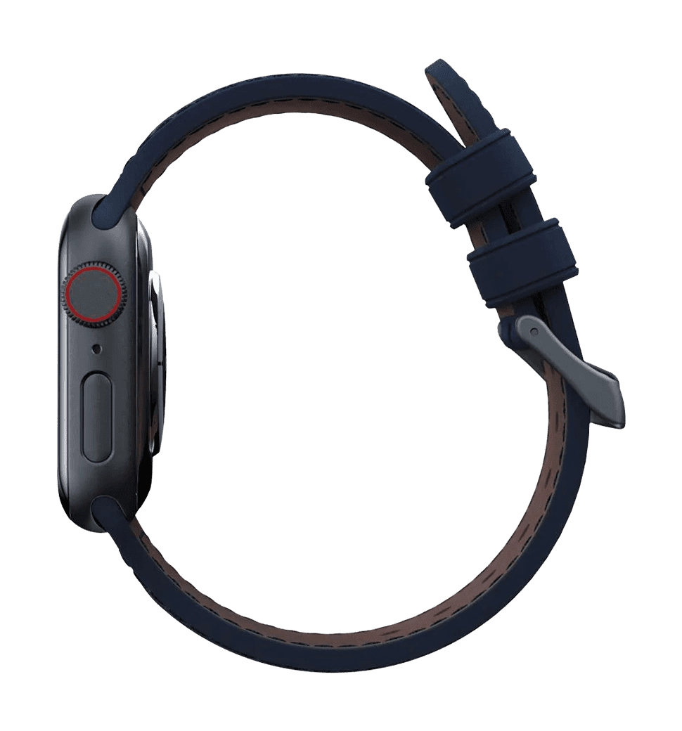 Ремінець Njord Salmon Leather Strap Petrol for Apple Watch 41mm/40mm (SL14111)