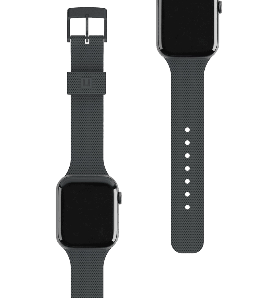Ремінець UAG [U] для Apple Watch 41/40/38 Dot Silicone, Black — фото 1