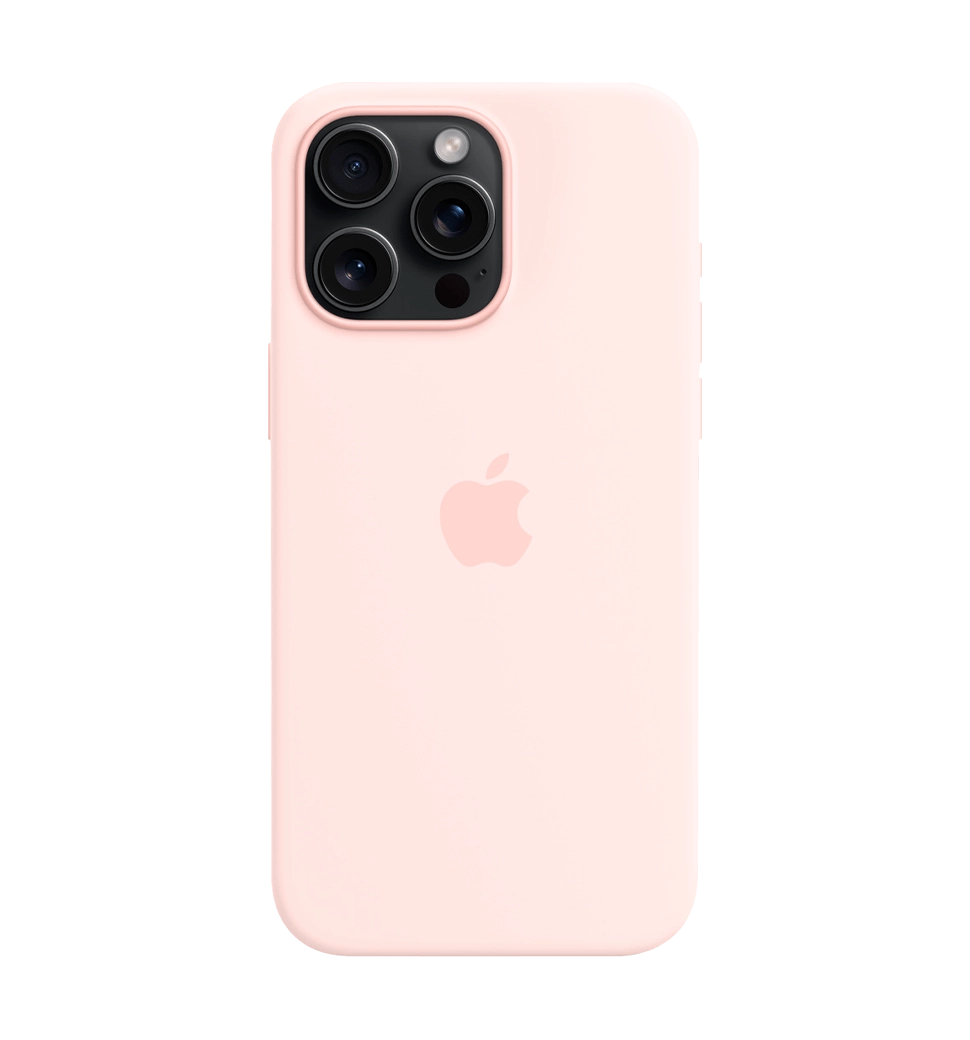 Чохол Силіконовий iPhone 15 Pro Max Silicone Case with MagSafe Light Pink  (MT1U3)