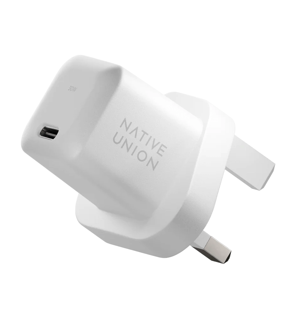 Зарядное устройство Native Union Fast GaN Charger PD 67W Dual USB-C Port White (FAST-PD67-WHT-INT)