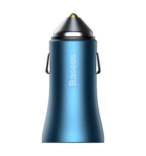 АЗП Baseus USB+USB-C Golden Contactor Pro 40W Blue (CCJD-03)