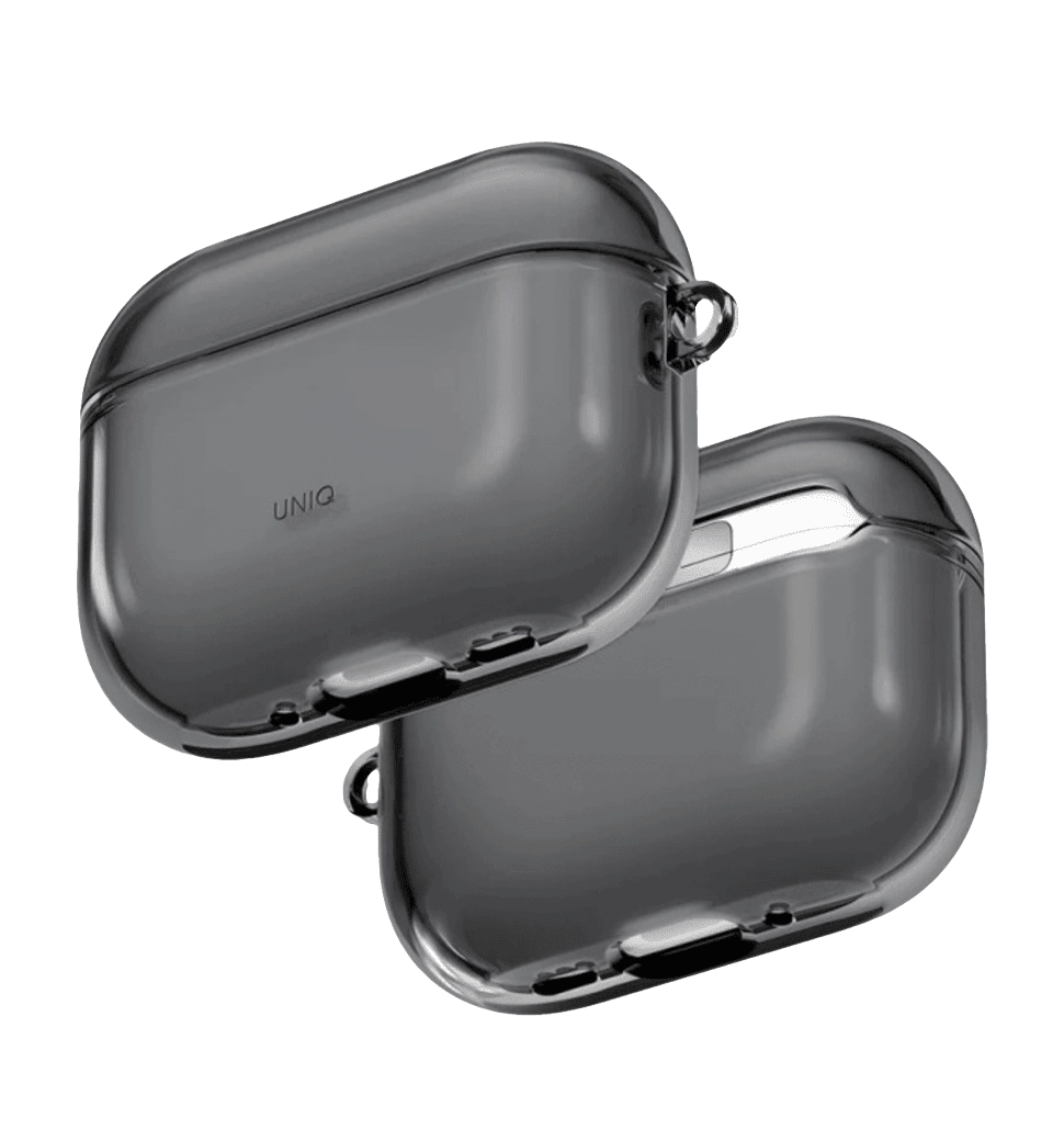 Чохол UNIQ Glase do AirPods Pro 3 Сірий (UNIQ-AIRPODSPRO3-GLSGSMK)