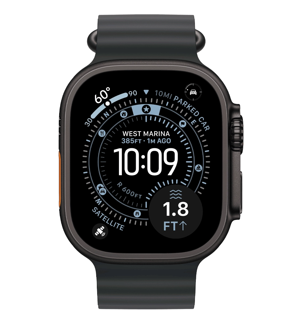 Apple Watch Ultra 3 GPS + Cellular 49mm Black Titanium Case with Black Ocean Band (MF0J4)