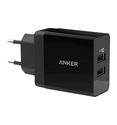 Адаптер ANKER ANKER PowerPort2 24W/4.8A V3 Black (6368829)