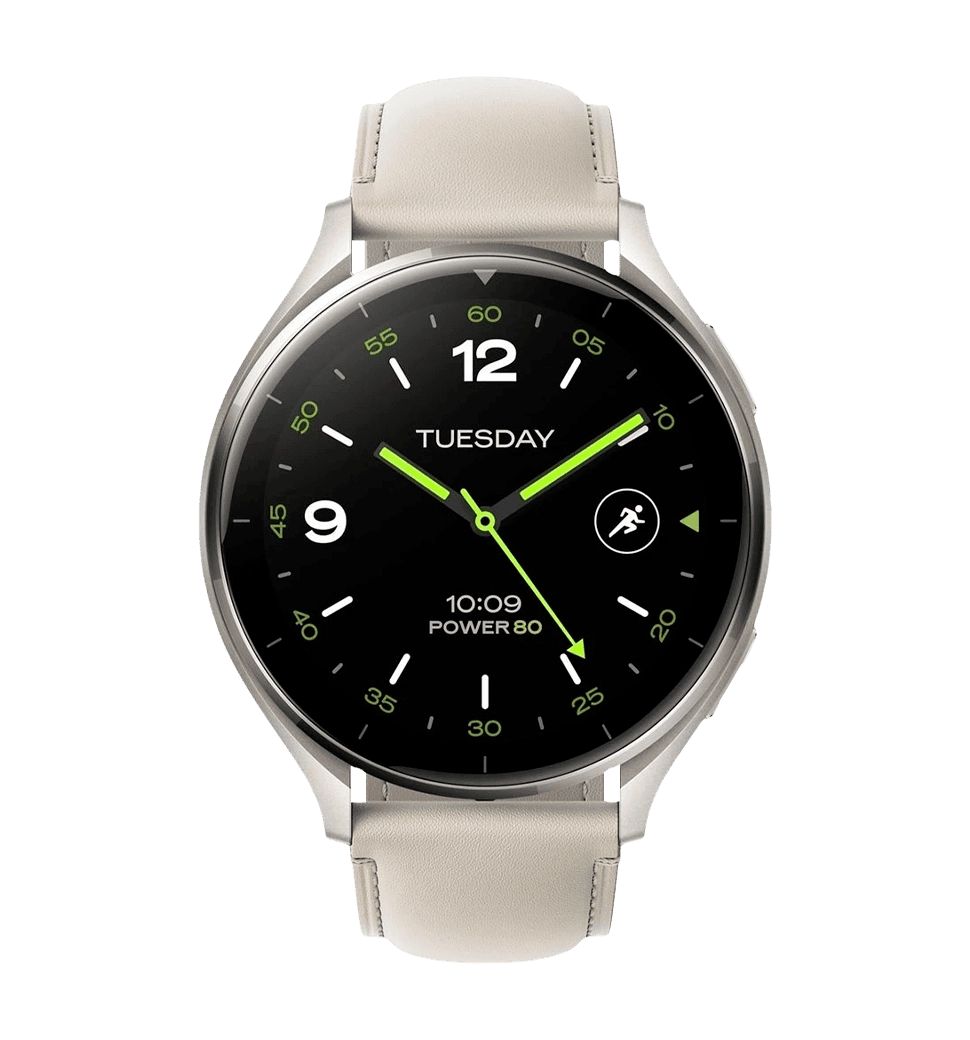 Смарт-часы Xiaomi Watch 2 Titan Gray Case White Leather Strap (BHR9306GL)