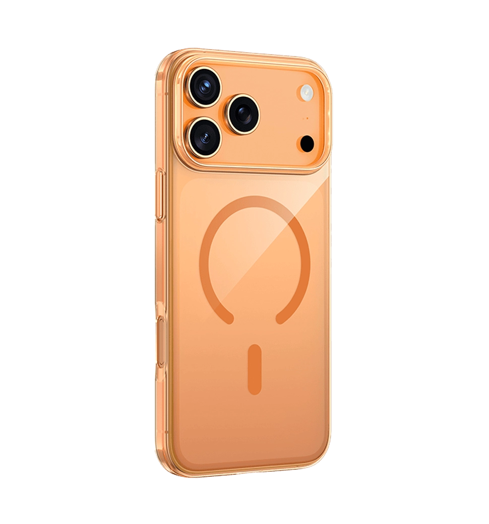 Чохол Keephone X-CRYSTAL MAGSNAPE MagSafe Case for 17 Pro Max ORANGE Titanium (KP-MC0123)