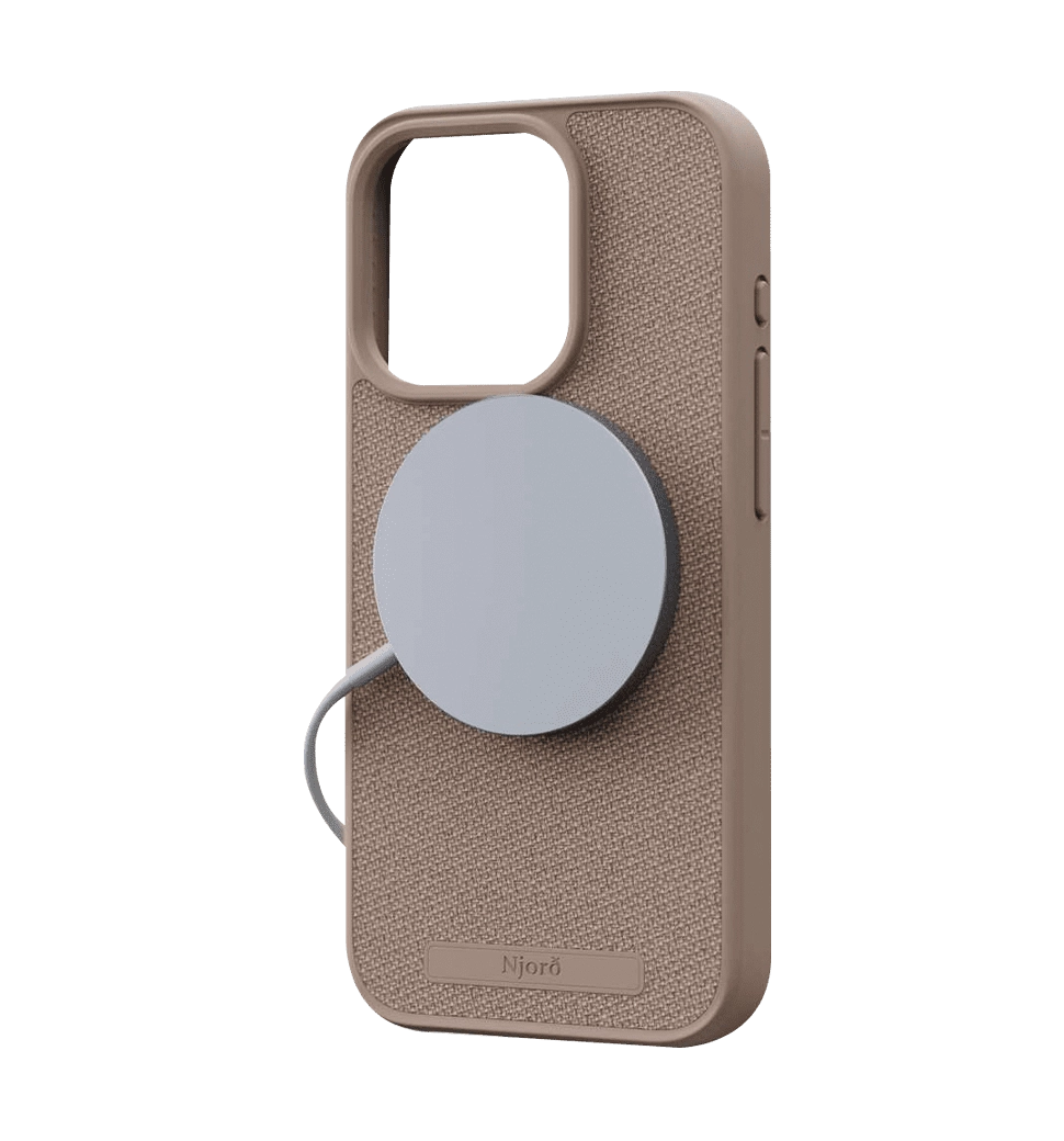 Чехол Njord Fabric MagSafe Case Pink Sand для iPhone 15 Pro (NA53FA12)