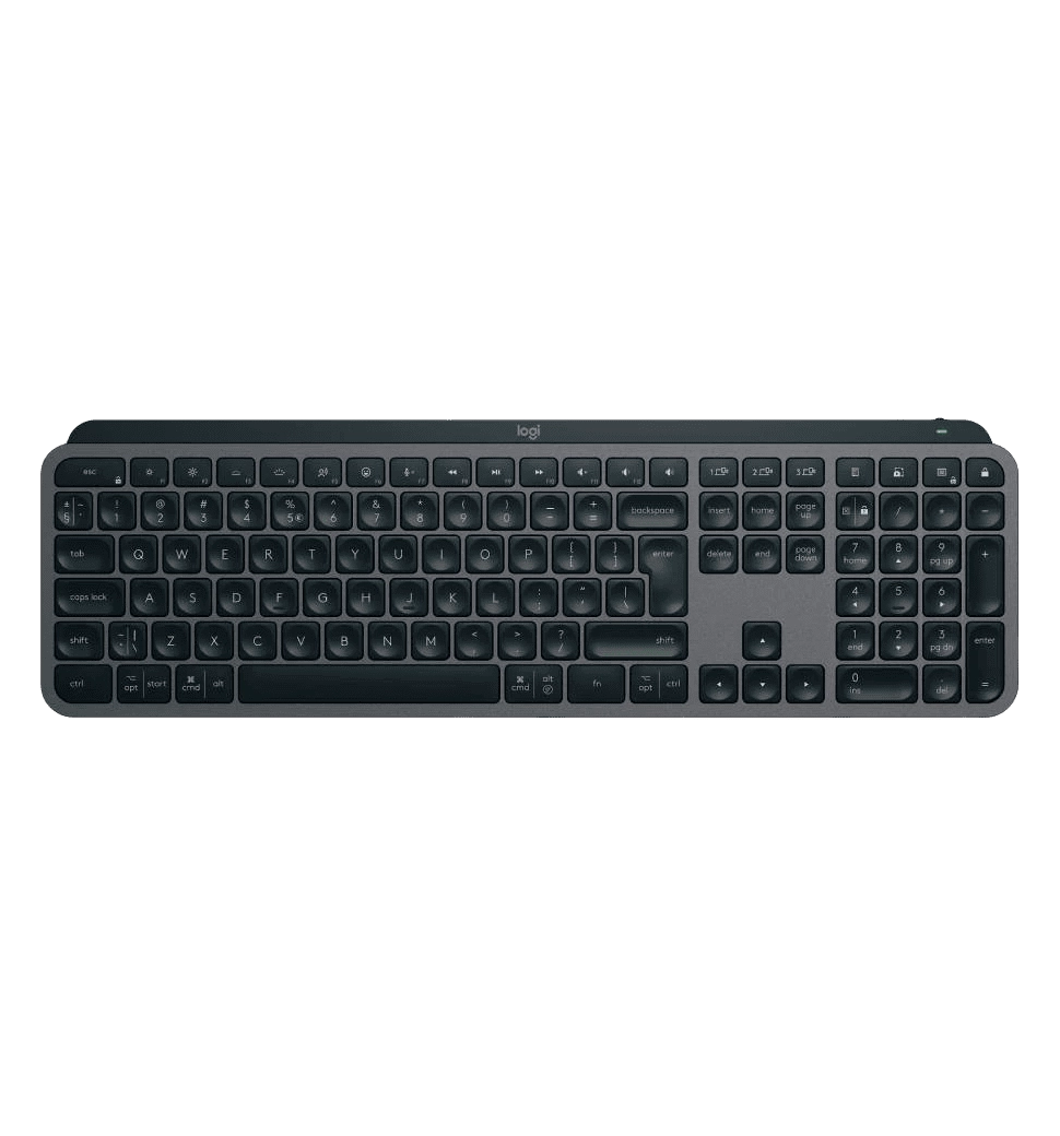 Клавіатура LOGITECH MX Keys S Wireless Ukr Graphite (920-011593)