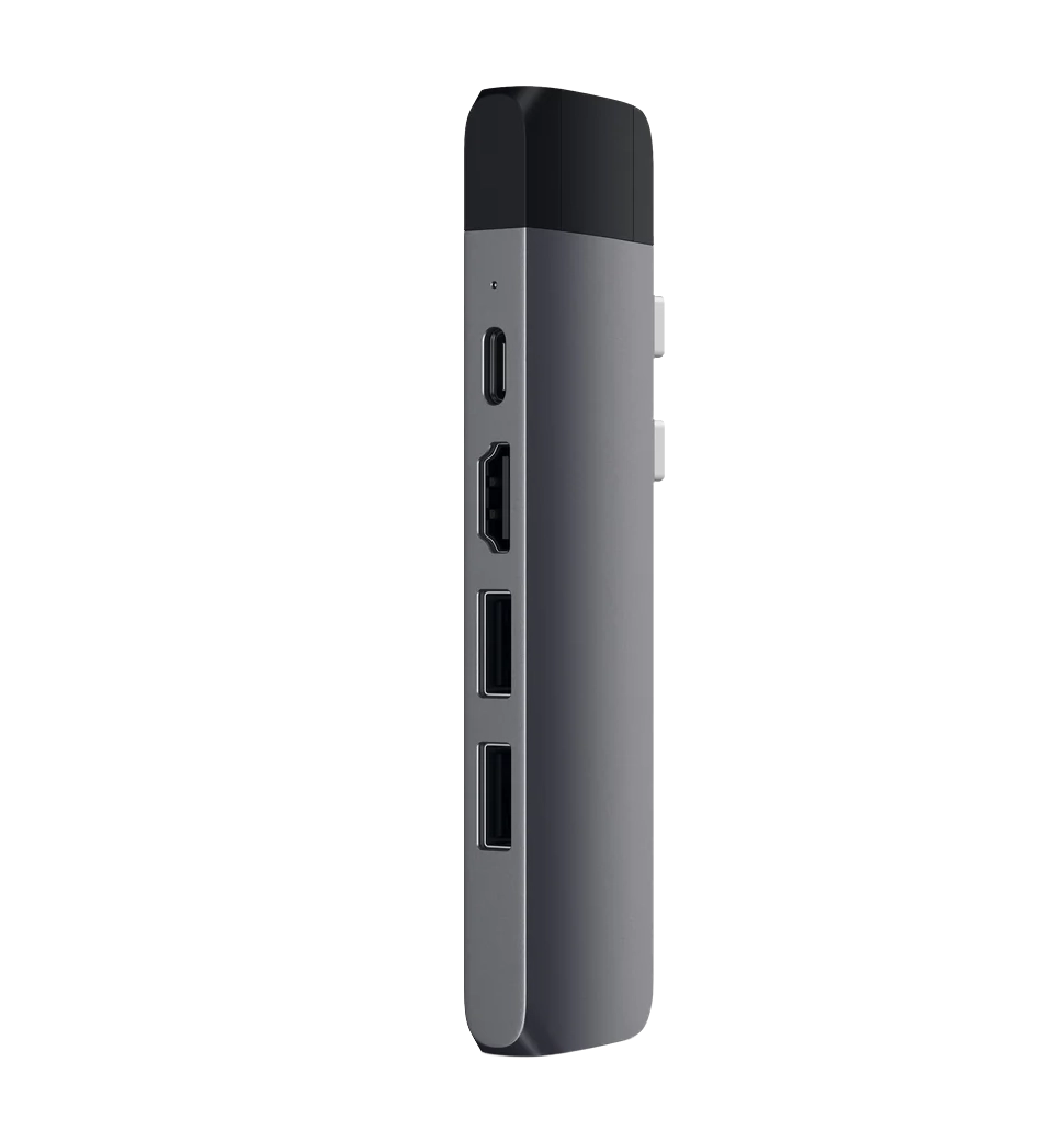 Хаб Satechi Aluminum Type-C Pro Hub Adapter with Ethernet Space Gray (ST-TCPHEM)