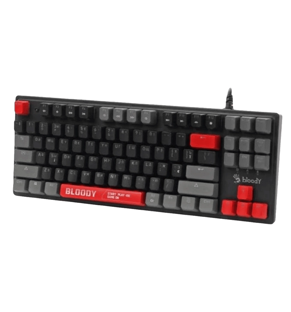 Механічна ігрова клавіатура Bloody S310N (Energy Red), USB, чорний