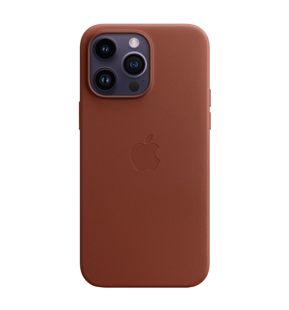 Чохол шкіряний iPhone 14 Pro Max Leather Case with MagSafe Umber (MPPQ3) — фото 1