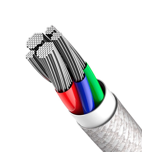 Кабель Baseus High Density Braided Type-C to Lightning PD 20W 1m White (CATLGD-02)