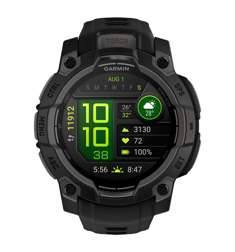 Смарт-часы Garmin Instinct 3 50mm AMOLED Black with Charcoal Band (010-03020-00)