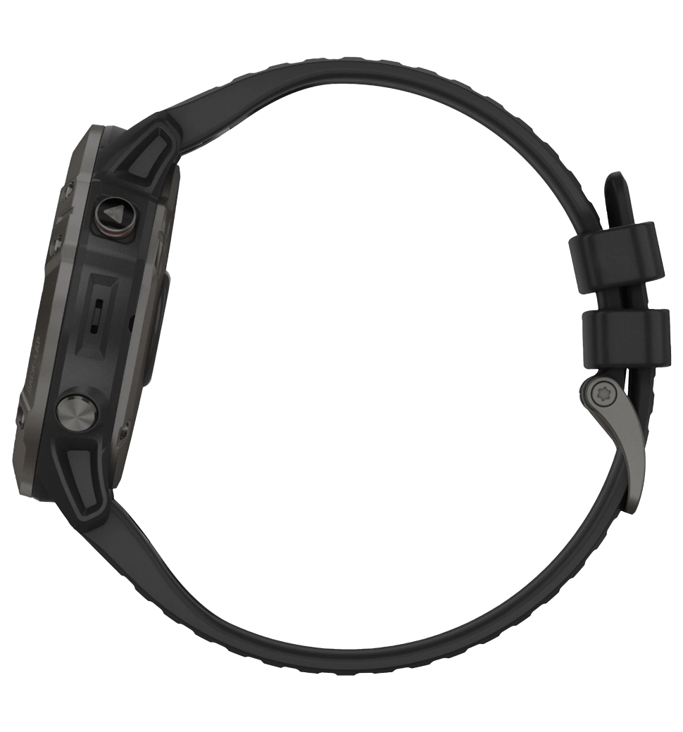 Garmin Fenix 6X Pro Solar Titanium Carbon Grey DLC with Black Band (010-02157-21)