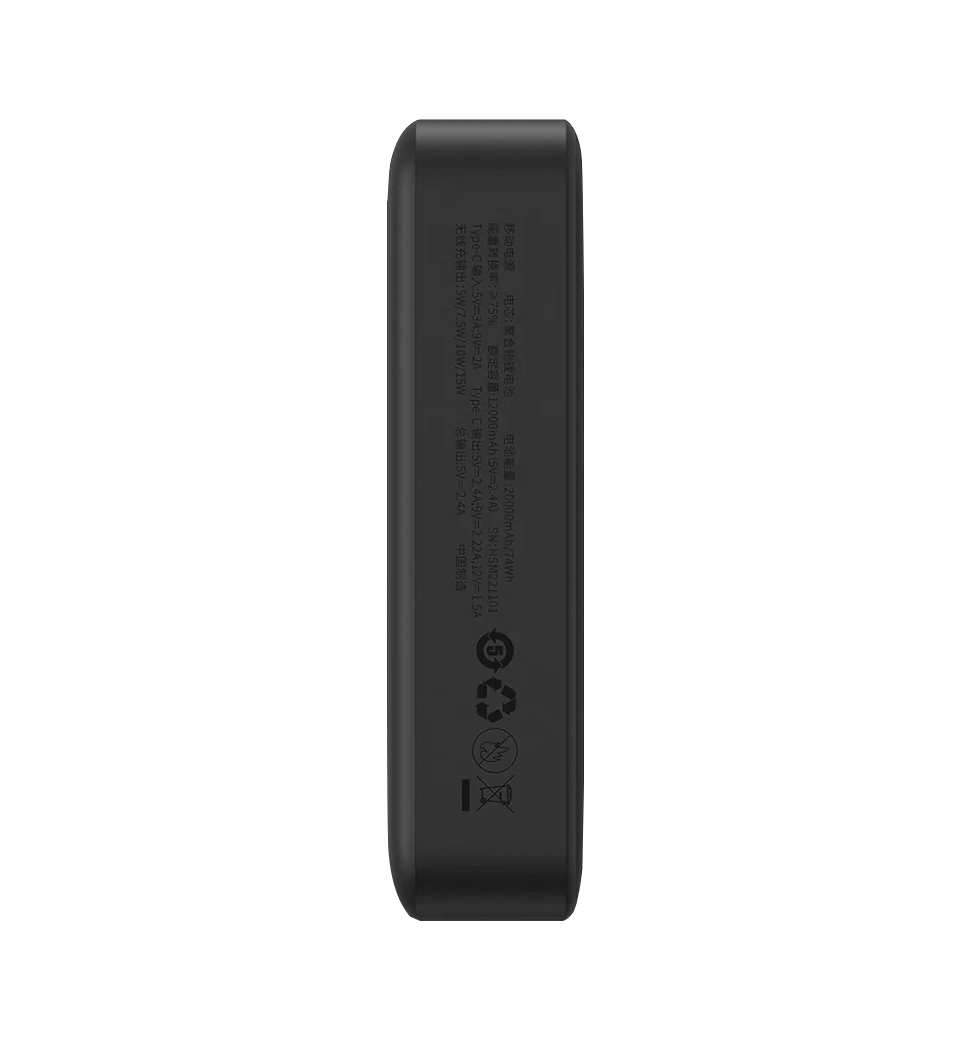 Зовнійшній акумулятор Baseus Magnetic Mini Wireless 20000mAh 20W Black (PPCX150001)