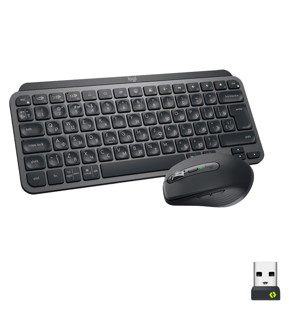 Комплект (Клавиатура + Мышь) LOGITECH MX Keys Mini Combo for Business-GRAPHITE-US (920-011061)