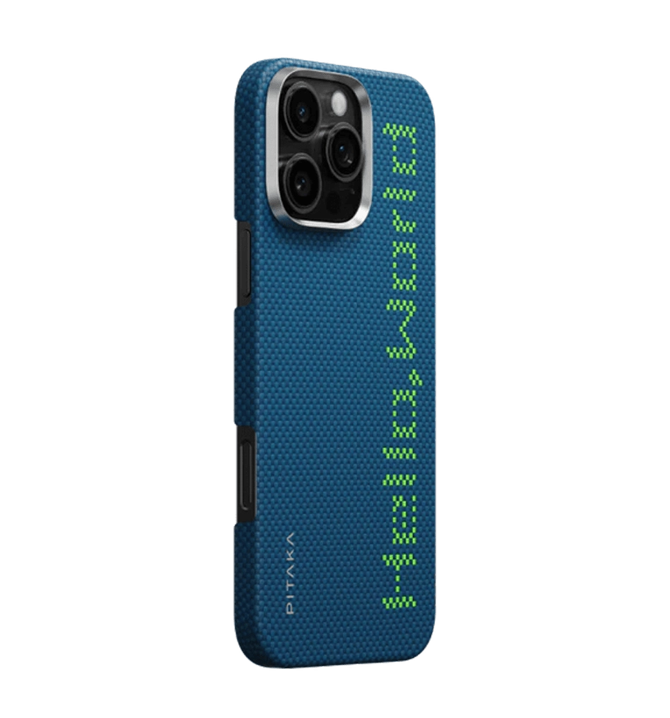 Чехол Pitaka Tactile Woven Case Hello World for iPhone 16 Pro Max (KI1602HWTP)