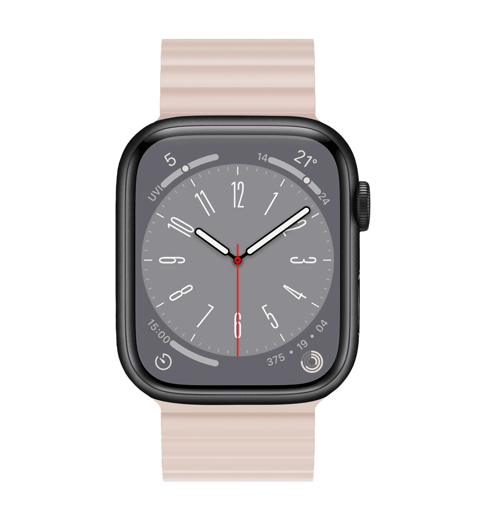 Ремешок Wiwu для Apple Watch 38/40/41mm Magnetic silicone watch band Starlight-Orange