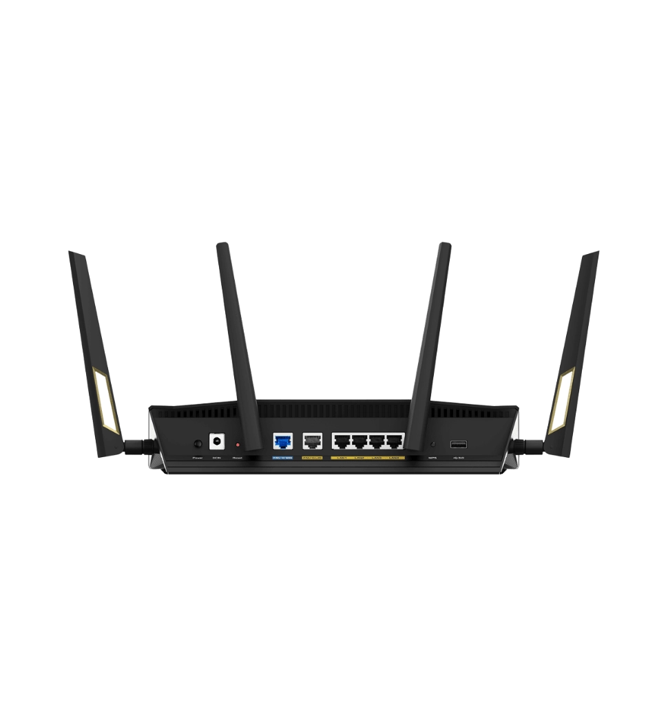 Маршрутизатор ASUS RT-AX88U PRO AX6000, 4xGE LAN, 2.5xGE WAN, 1x2.5GE WAN/LAN, 1xUSB3.2, 1xUSB2.0, M