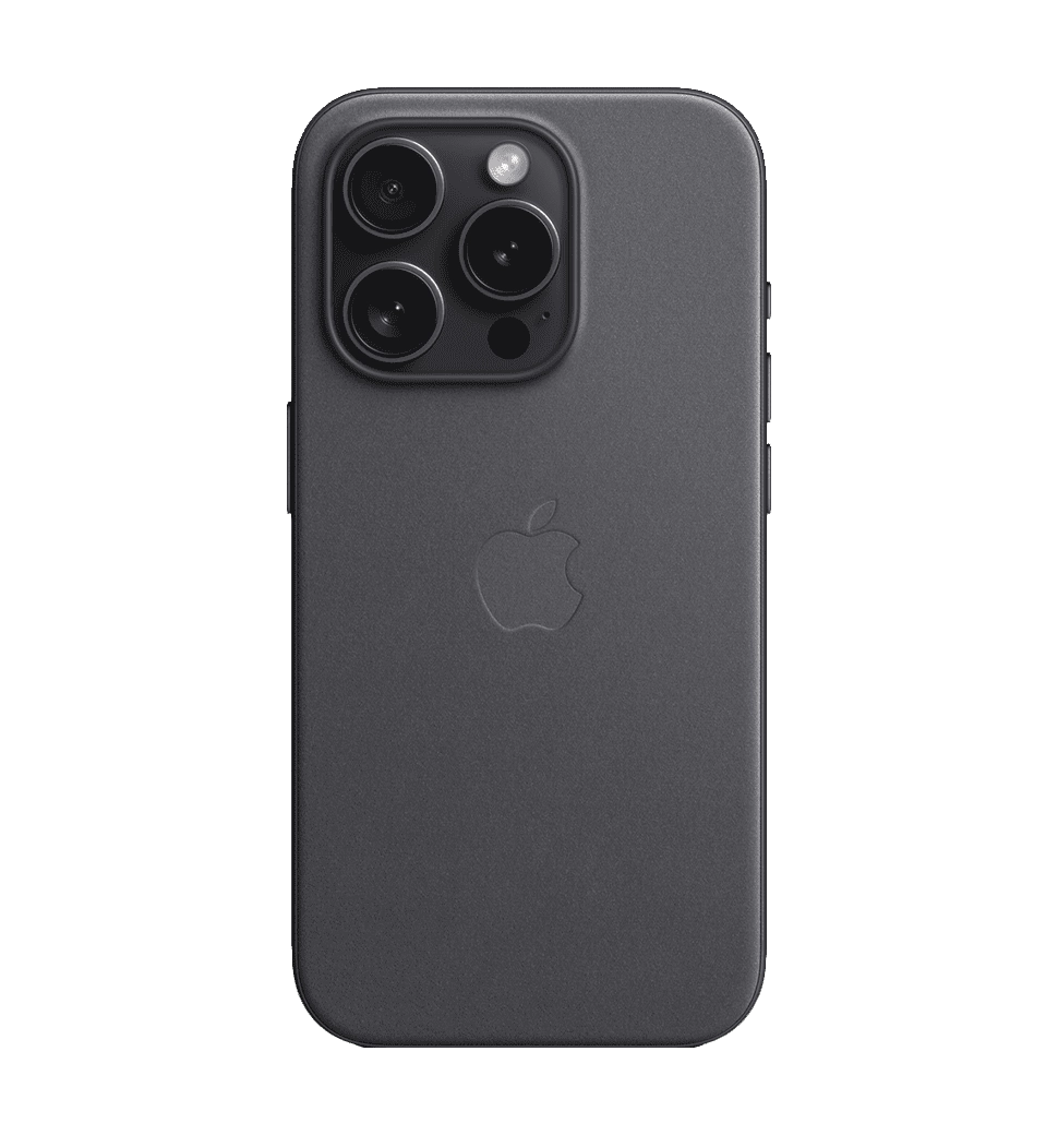 Чехол iPhone 15 Pro Max FineWoven Case with MagSafe - Black (MT4V3)