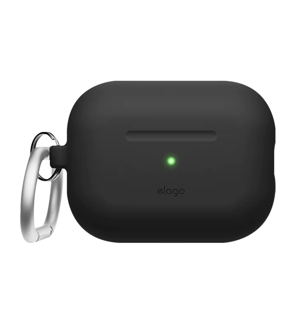 Чохол Elago Silicone Hang Case Black for Airpods Pro 2nd Gen EAPP2SC-HANG-BK/EAPP2SC-ORHA-BK/EAPP2CSC-ORHA-BK