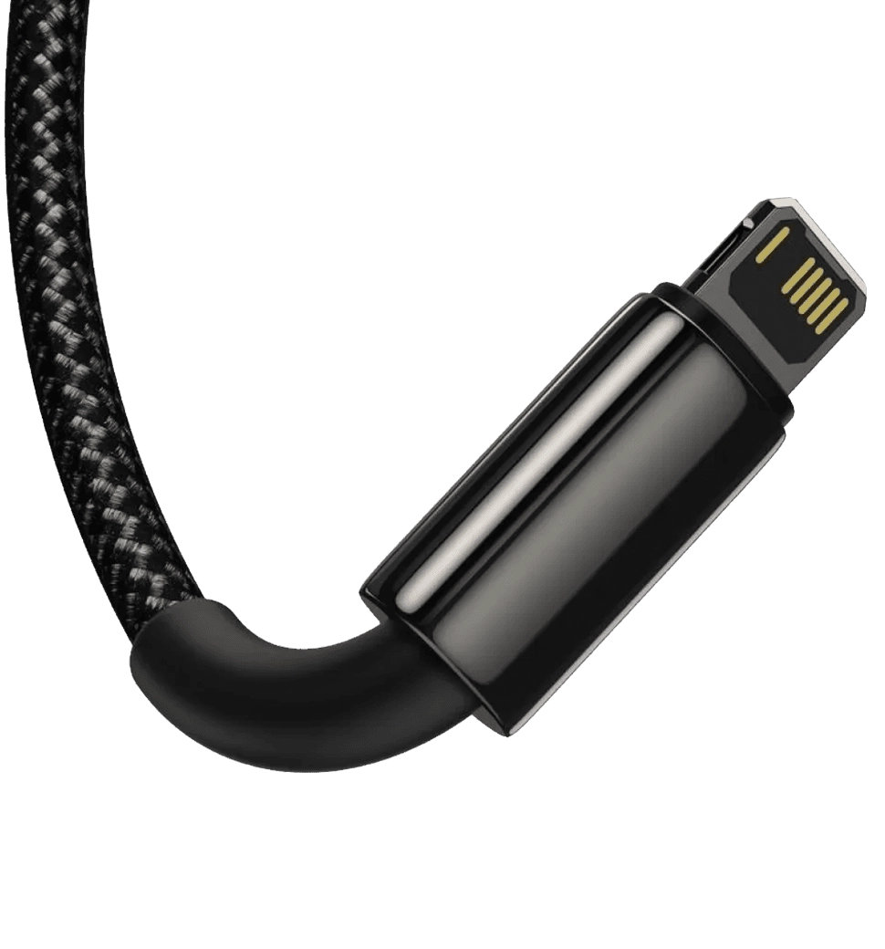 Кабель Baseus Tungsten Gold One-for-three Fast Charging Data 3-in-1 (1.5m) (black)(CAMLTWJ-01)