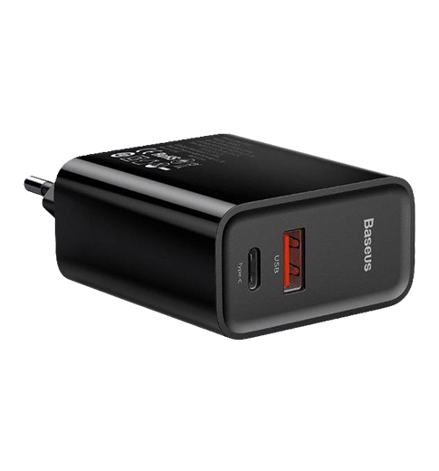 Адаптер Baseus Speed PPS QC 30W USB+Type-C Black (CCFS-C01)