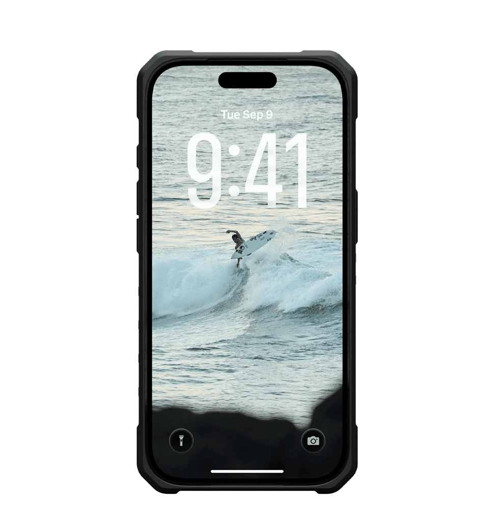 Чехол UAG для iPhone 17 Pro, Pathfinder Clear MagSafe, Ash/Black